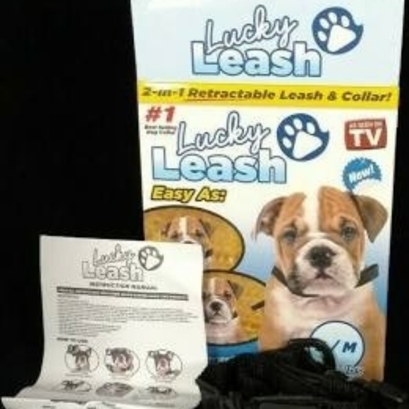 Lucky Leash Retractable Dog Leash Collar S/M - Picture 8 of 11